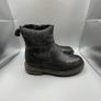 Clarks Girls PRAGUE TOP K Black Leather Ankle Boots - SZ 2 Image 5