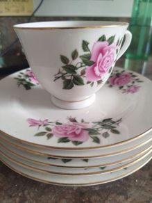 China Cups, saucers and side plates.