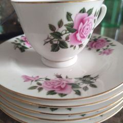 China Cups, saucers and side plates.