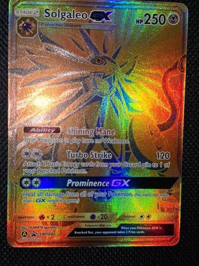pokemon card : solgaleo Gx SM104a