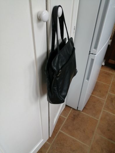 Enny Black Leather Bag