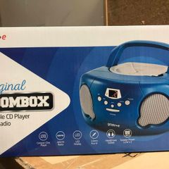 Blue Portable CD Player Radio