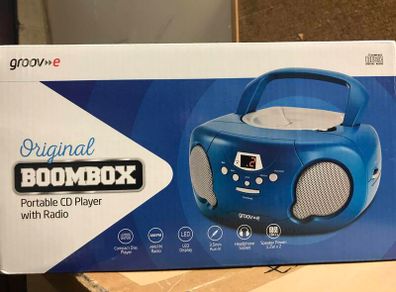 Blue Portable CD Player Radio