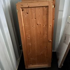 Solid pine doors to shelving