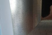 Large Silver coloured framed mirror