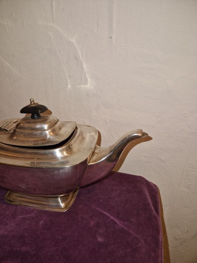 Antique Yeoman silver teapot
