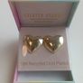 18K Recycled Gold-Plated Women's Forever Cupid Heart Shaped Stud Earrings by Celeste Starre Image 7