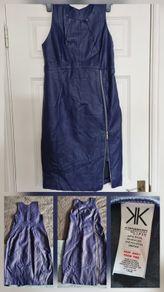 Faux Leather dress,KK