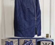 Faux Leather dress,KK