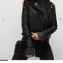 M&S Black  faux leather jacket. Size UK 10 12 M .New Image 9