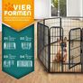 Puppy Enclosure Outdoor Run   Panel Puppy Play Pen/ Rabbit Enclosure, Large, metal Image 2