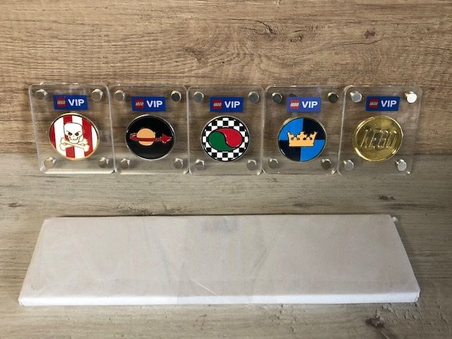 lego Collectors Coins - 5 + Holder