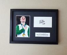Kellie Harrington signed Olympics autograph in a frame