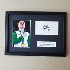 Kellie Harrington signed Olympics autograph in a frame