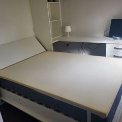 Fold down double bed