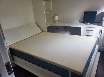 Fold down double bed