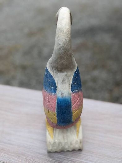 vintage hand carved bird