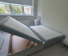 king storage bed with mattress