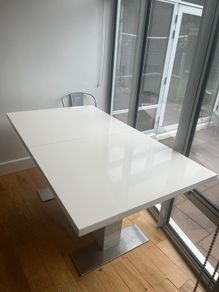 Dining table white gloss