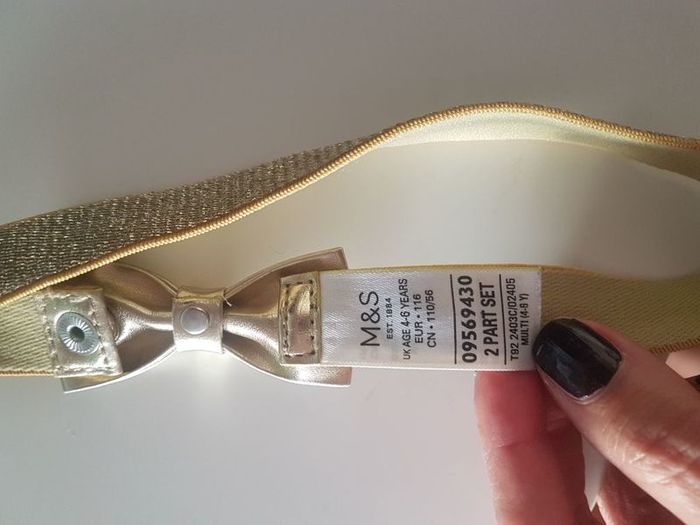 girls golden belt