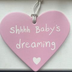 Shhhh baby dreaming sign