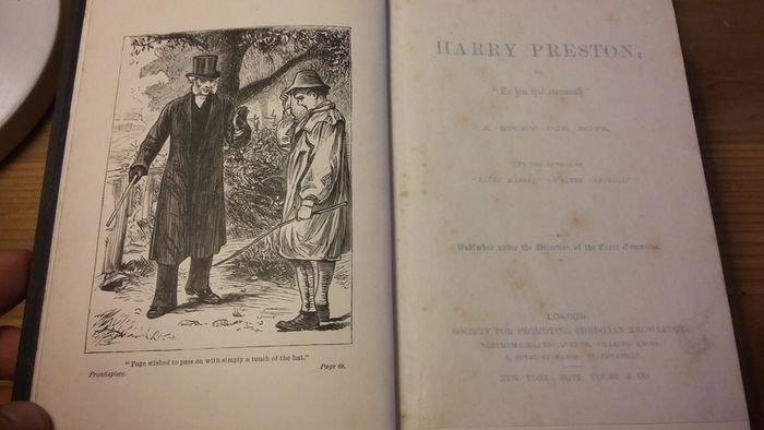 Harry Preston - A Story For Boys - Book From 19th Century