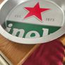 Heineken Beer Advertising Tray in Tin 39x39 di. x7 cm. H. Image 4