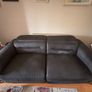Stunning three piece suede leather suite. Image 4
