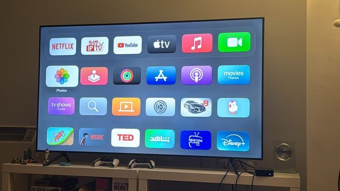Samsung TV 65 - Slightly used - Some of stickers still on