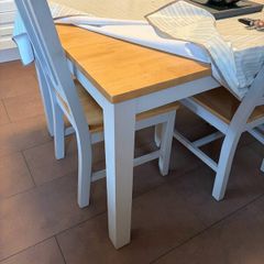 Dining table and 2 seater sofa