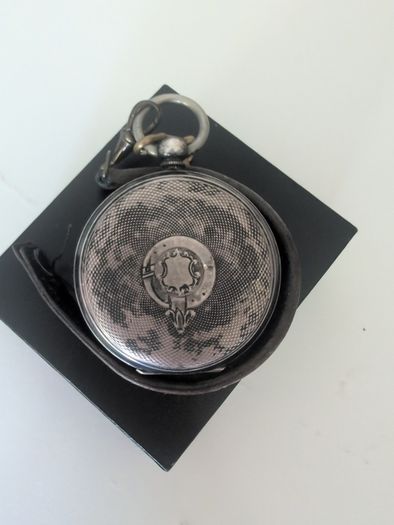 Britannia 935 silver cased pocket watch