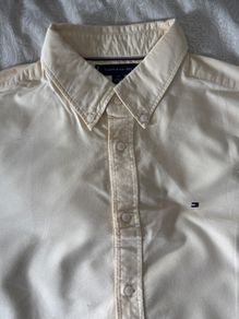 Tommy Hilfiger Cream yellow Oxford Shirt  L