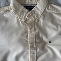 Tommy Hilfiger Cream yellow Oxford Shirt  L