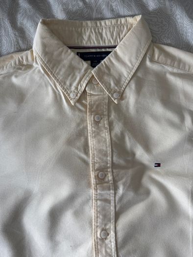 Tommy Hilfiger Cream yellow Oxford Shirt  L