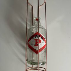 Wine whisky STAND Bottle Holder Metal Gold Wine or other Bottle Holder Presentation Display Holds