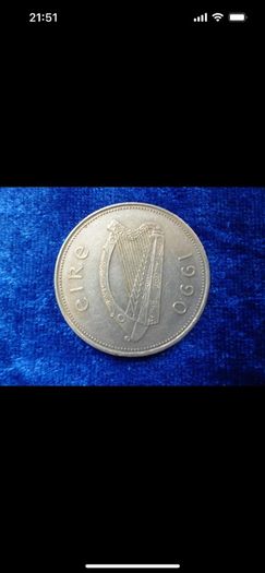 Ireland 1 Punt 1990 Coin