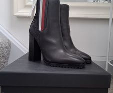 Black Tommy Hilfiger ankle boots.  Size UK5