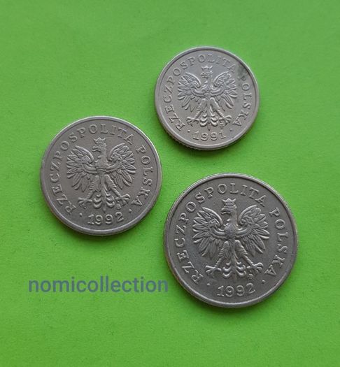 Poland 1991 - 1992 years coins.