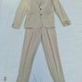 H&M Boys Linen Blend 2-Piece Suit Beige Age 13-14 Years Image 2