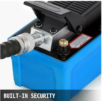 BRAND NEW Air Hydraulic Foot Pump 1/4 NPT Air Inlet 3/8 NPT Oil Outlet 10000PSI for Heavy Machinery Oil Rigging & Moving Auto Repair