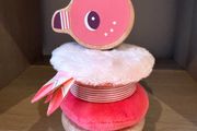 stacking toy textured flamingo
