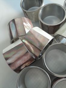 NAPKIN RINGS  - Set of 10 -  Mother of Pearl