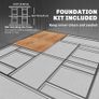 Large Metal Storage Shed Sliding Doors 13 x 11ft Image 6