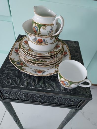 Very Fine Chodau Czeq Green Floral Fine Bone China Replacements