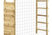 Cimbing Frame with Football Goal 170x60x170 cm Impregnated Pinewood