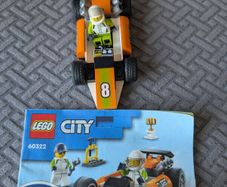 Lego style racing car