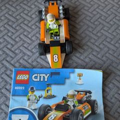 Lego style racing car