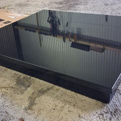 Tiled stove base