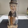 Vintage Charlie Chaplin Style Porcelain Figurine 17cm Image 2