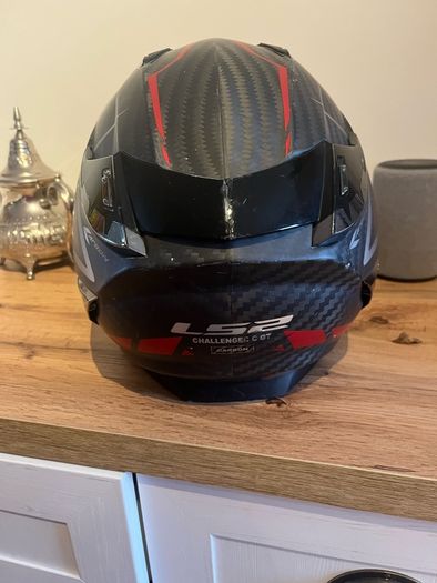LS2 FF327 Challenger C GT Carbon Helmet XX Large Red